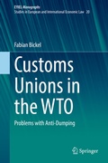 Cover: Customs Unions in the WTO - Springer