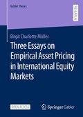 Cover: Three Essays on Empirical Asset Pricing in International Equity Markets - Springer Gabler