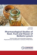 Cover: Pharmacological Studies of Root, Fruit and Flower of Berberis Lycium - LAP Lambert Academic Publishing