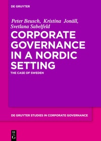 Abbildung von: Corporate Governance in a Nordic Setting - De Gruyter
