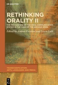 Cover: Rethinking Orality II - De Gruyter