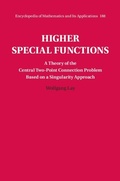 Cover: Higher Special Functions - Cambridge University Press