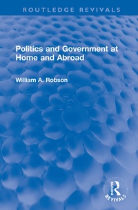 Enlarge image Cover: Politics and Government at Home and Abroad - Routledge