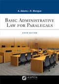 Cover: Basic Administrative Law for Paralegals - Aspen Publishing