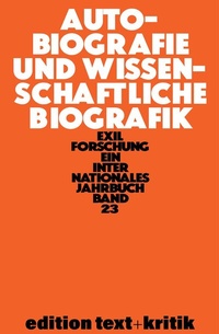 Abbildung von: Autobiografie und Wissenschaftliche Biografik - De Gruyter