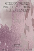 Cover: Konservierung und Restaurierung weiter denken - De Gruyter