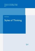 Cover: Styles of Thinking - Lit Verlag