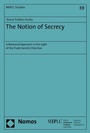 Cover: The Notion of Secrecy - Nomos