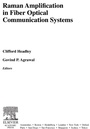 Cover: Raman Amplification in Fiber Optical Communication Systems - Academic Press