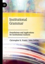Cover: Institutional Grammar - Palgrave Macmillan