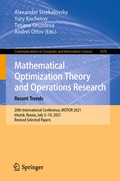 Cover: Mathematical Optimization Theory and Operations Research: Recent Trends - Springer