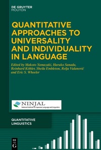 Abbildung von: Quantitative Approaches to Universality and Individuality in Language - De Gruyter Mouton