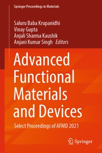 Enlarge image Cover: Advanced Functional Materials and Devices - Springer