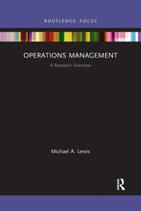 Enlarge image Cover: Operations Management - Routledge
