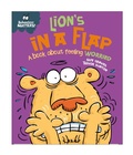 Cover: Lion's in a Flap - A book about feeling worried - Franklin Watts