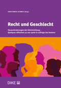 Cover: Recht und Geschlecht - Dike Verlag Z&uuml;rich