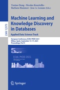 Cover: Machine Learning and Knowledge Discovery in Databases. Applied Data Science Track - Springer