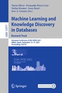 Cover: Machine Learning and Knowledge Discovery in Databases. Research Track - Springer