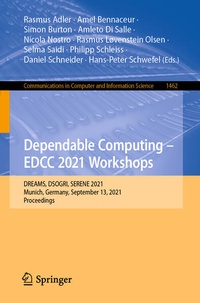 Enlarge image Cover: Dependable Computing - EDCC 2021 Workshops - Springer