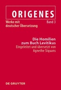Cover: Die Homilien zum Buch Levitikus - De Gruyter