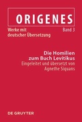Cover: Die Homilien zum Buch Levitikus - De Gruyter