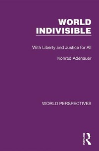 Enlarge image Cover: World Indivisible - Routledge