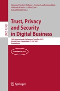 Bild: Trust, Privacy and Security in Digital Business - Springer