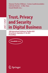 Abbildung von: Trust, Privacy and Security in Digital Business - Springer