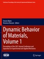 Cover: Dynamic Behavior of Materials, Volume 1 - Springer