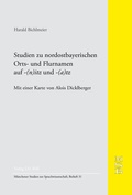 Cover: Studien zu nordostbayerischen Orts- und Flurnamen auf -(n)itz und -(a)tz. MSB 31 - J.H.R&ouml;ll Verlag