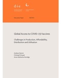 Cover: Global access to COVID-19 vaccines: challenges in production, affordability, distribution and utilisation - German Institute of Development and Sustainability (IDOS) gGmbH