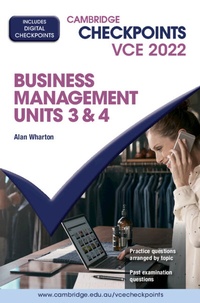 Abbildung von: Cambridge Checkpoints VCE Business Management Units 3&4 2022 Digital Code - Cambridge University Press