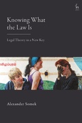 Cover: Knowing What the Law Is - Hart Publishing
