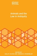Cover: Animals and the Law in Antiquity - Brown Judaic Studies