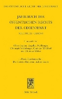 Abbildung von: Jahrbuch des öffentlichen Rechts der Gegenwart. Neue Folge - Mohr Siebeck
