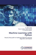 Cover: Machine Learning with Python - LAP Lambert Academic Publishing
