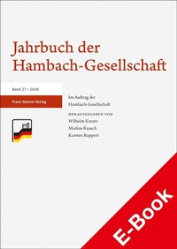 Abbildung von: Jahrbuch der Hambach-Gesellschaft 27 (2020) - Franz Steiner Verlag