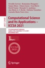 Cover: Computational Science and Its Applications - ICCSA 2021 - Springer