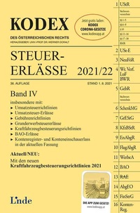 Abbildung von: KODEX Steuer-Erlässe 2021/22, Band IV - Linde