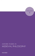 Bild: Oxford Studies in Medieval Philosophy Volume 9 - OUP eBook