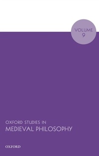 Bild: Oxford Studies in Medieval Philosophy Volume 9 - OUP eBook