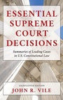 Cover: Essential Supreme Court Decisions - Rowman & Littlefield Publishers