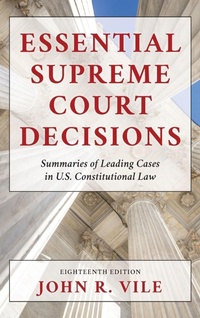 Enlarge image Cover: Essential Supreme Court Decisions - Rowman & Littlefield Publishers