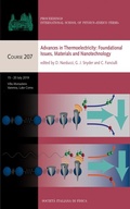 Cover: Advances in Thermoelectricity: Foundational Issues, Materials and Nanotechnology - IOS Press,US