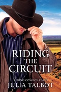 Cover: Riding the Circuit (Riding Cowboy Flats, #3) - Turtlehat Creatives