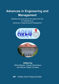 Enlarge image Cover: Advances in Engineering and Management - Trans Tech Publications Ltd