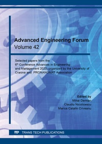 Enlarge image Cover: Advanced Engineering Forum Vol. 42 - Trans Tech Publications Ltd