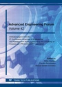 Cover: Advanced Engineering Forum Vol. 42 - Trans Tech Publications Ltd