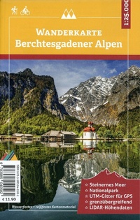 Abbildung von: Wanderkarte Berchtesgadener Alpen 1 : 25 000 - Plenk Berchtesgaden