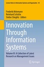 Cover: Innovation Through Information Systems - Springer